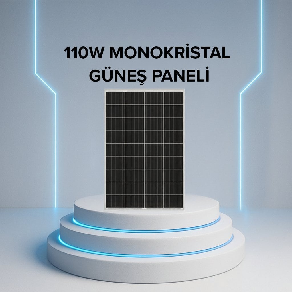 110W Monokristal ECOSOL Güneş Paneli