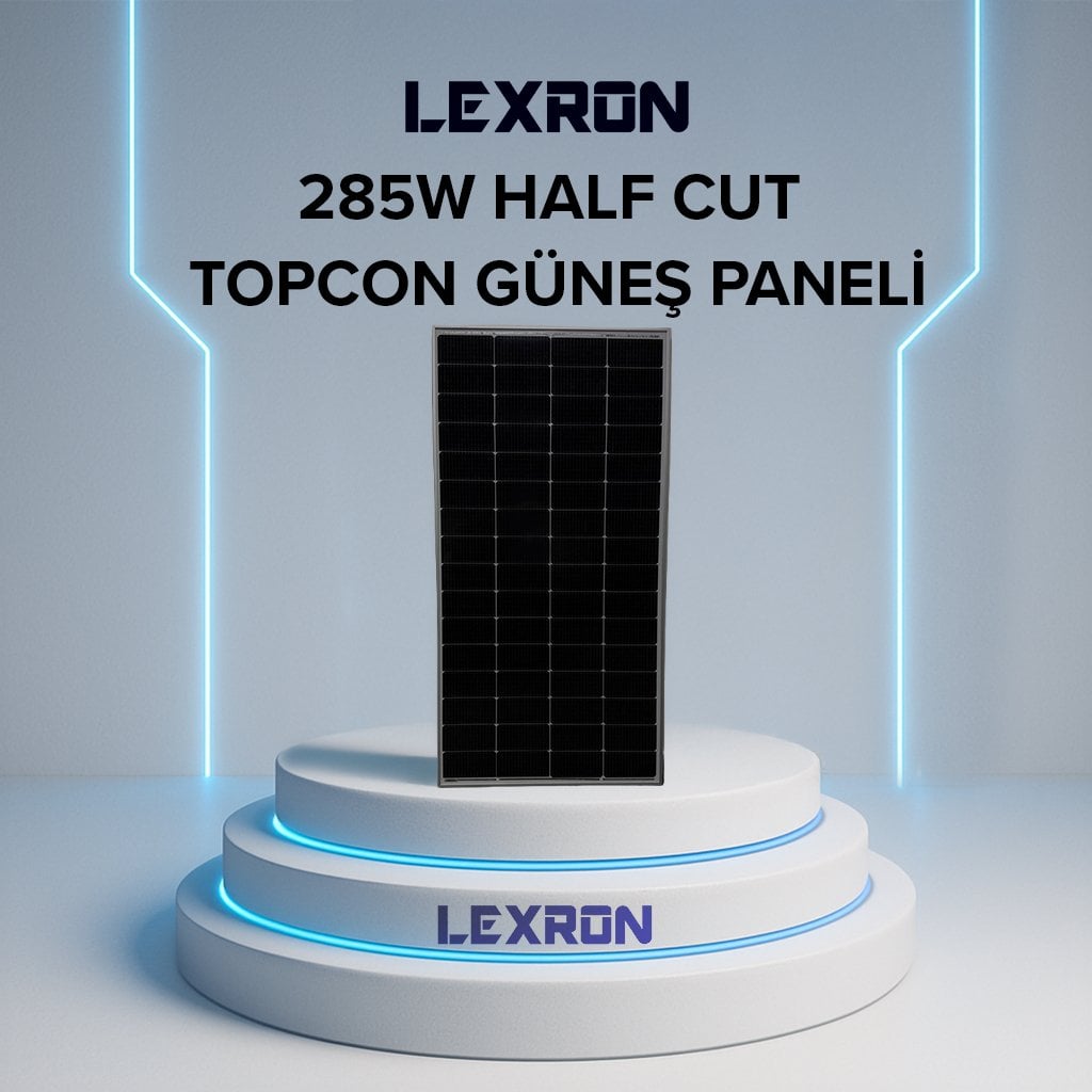 285W Half-Cut TOPCON Mono Güneş Paneli - Karavan Özel Üretim